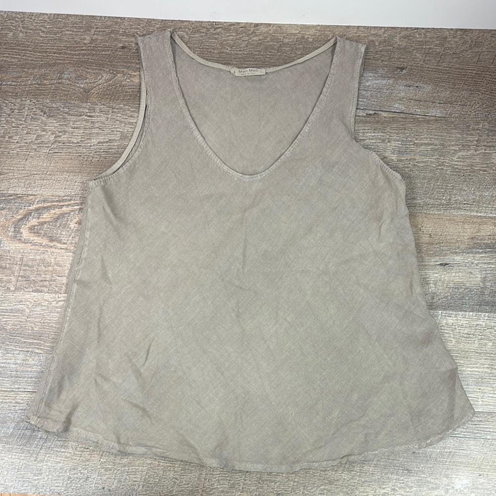 Meo Meli Women’s Sleeveless Linen Top